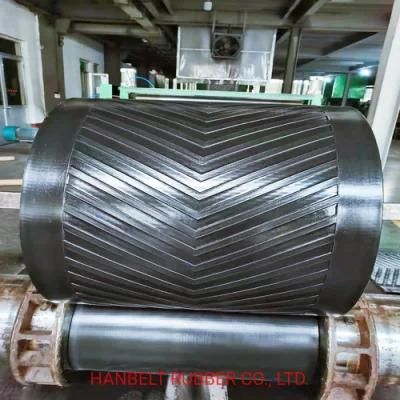 PVC Chevron Conveyor Belt Used in Mining Industry