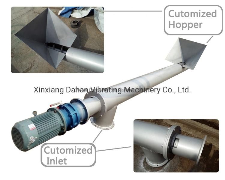 Dahan Industrial Powder Flexible Cement Spiral Screw Conveyor Price