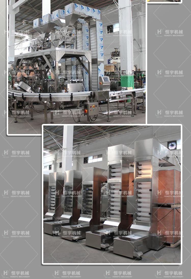 Slow Speed Mobile Bulk Material Almonds Bucket Elevator in Food Industry