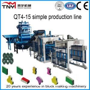 Full Automatic Concrete Block Making Machine Production Line Qt4-15