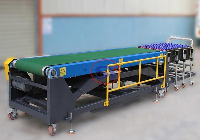 Skate Wheel Flexible Conveyor Telescopic Roller Conveyor for Truck Container Loading Unloading