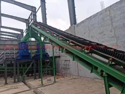 Industy Rubber Bulk Belt Unloading Conveyor with Accurate Motorized Conveying System and Handing System