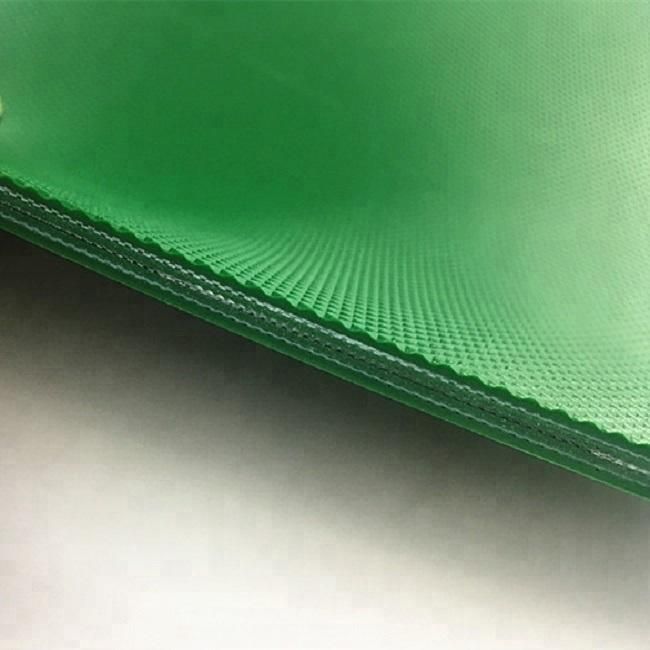 PVC Belt 1.6mm Green Diamond Top Baggage Conveyor Belt