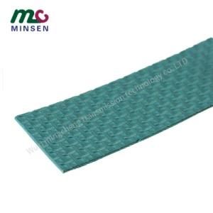 Factory 3.0mm Dark Green Oil Resistance PVC/PU/Pvk Light Duty Industrial Conveyor/Transmission Belting/Belt with Cross Grooved Pattern