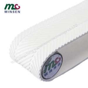 Factory White PVC/PU/Pvk Light Duty/Weight Industrial Conveyor/Transmission/Timing Belting/Belt with Herringbone/Fish Bone Pattern