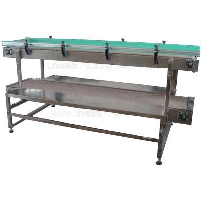 Double Layer Conveyor for Food Beverage Chemical Cosmetic Packing Production Line