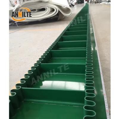 Annilte Cleated Skirt Ep Corrugated Sidewall PVC Belting Conveyor Belt for Belt Conveyor