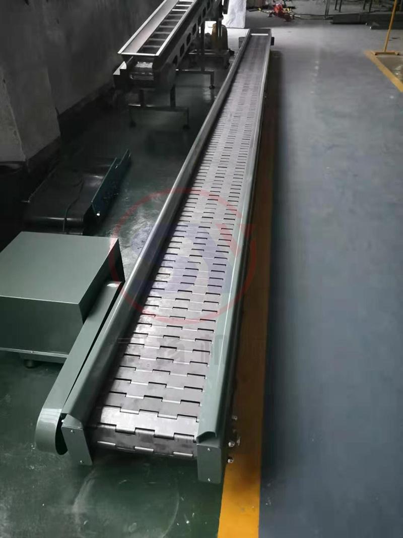 Flat Belt Dry Cleaning Plate Chain Conveyor for Sale