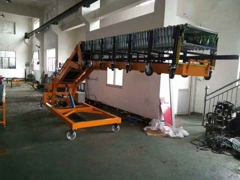 Loading and Unloading Conveyor for Automatic Trailer Van Truck Container