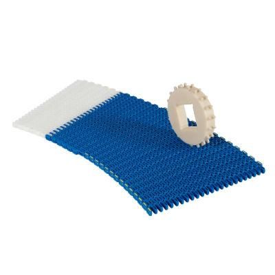 Easy-to-Clean Plastic Conveyor Belt Low Cost for Meat/Poultry Vegetables