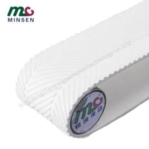 Factory White PVC/PU/Pvk Light Duty Industrial Conveyor/Transmission Belting/Belt with Herringbone/Fish Bone Pattern