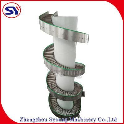 Full Automatic Box Vertical Elevating Lifting Spiral Conveyor Chute
