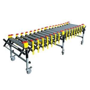 Extendable Flexible Steel Roller Conveyor Used to Transfer Pallet Price