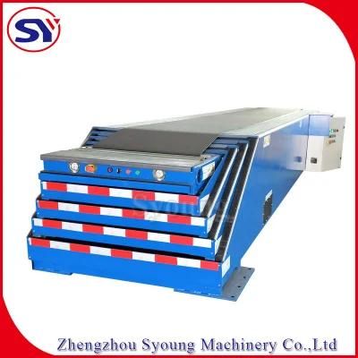 Movable Goods Van Loading Equipment Telescopic Belt Conveyor with Hydraulic Device