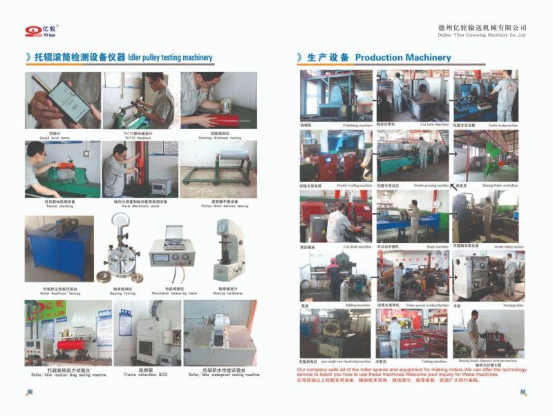 Steel Return Roller/Heavy Duty Belt Conveyor Carrying Conveyor Roller/Belt Conveyor Roller Idler for Concrete Plant