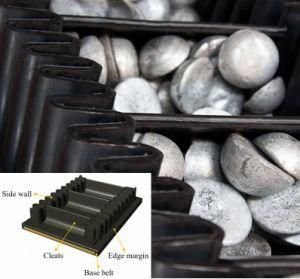 High-Angle Conveyor Belts for Food Chemical with Steel Cord