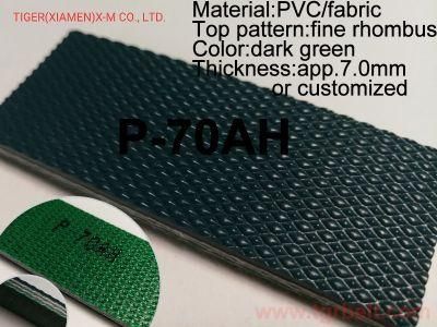 7.0mm Tiger Dark Green PVC Conveyor Belt Supplier