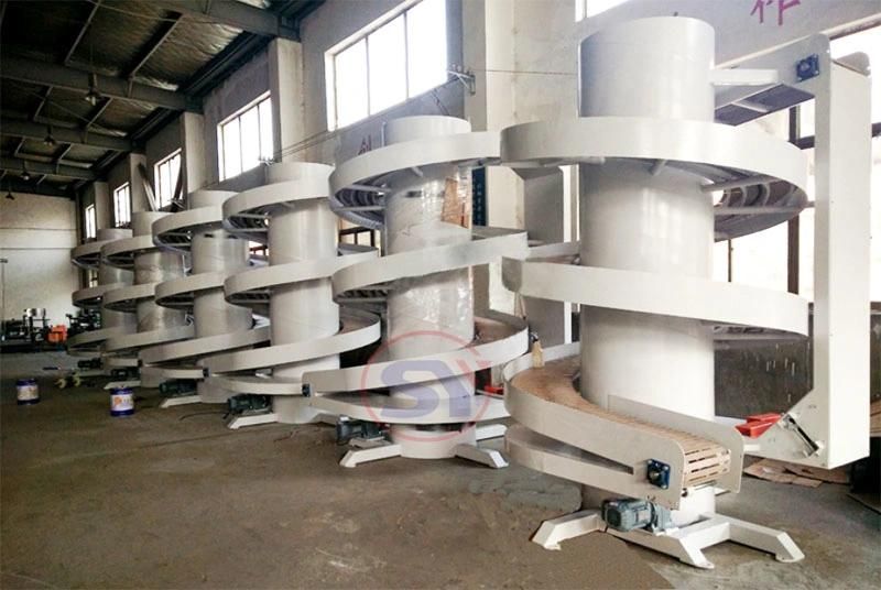 Plastic Modular Belt Spiral Conveyor Elevator System