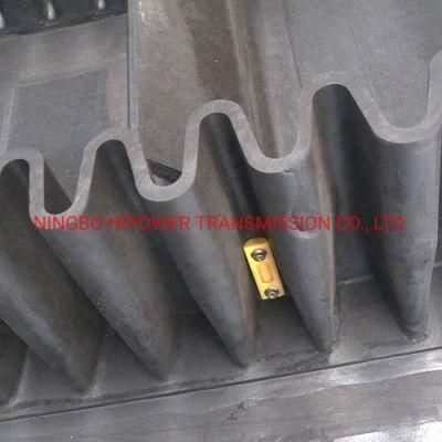 Vertical Lifting Step Incline Side-Wall Corrugated Wave Conveyor Belt Professional