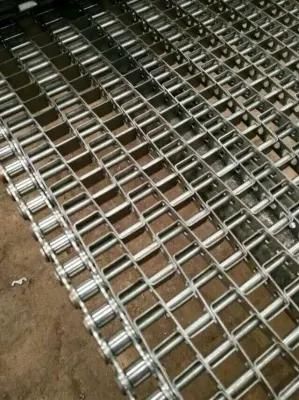 304 Stainless Steel Chain Mesh Conveyor Belt for IQF Spiral/Tunnel Freezer Accessories Parts