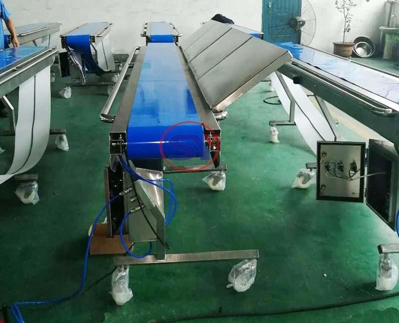 Hydroclean Sanitary PU PVC Belt Conveyor Food Grade