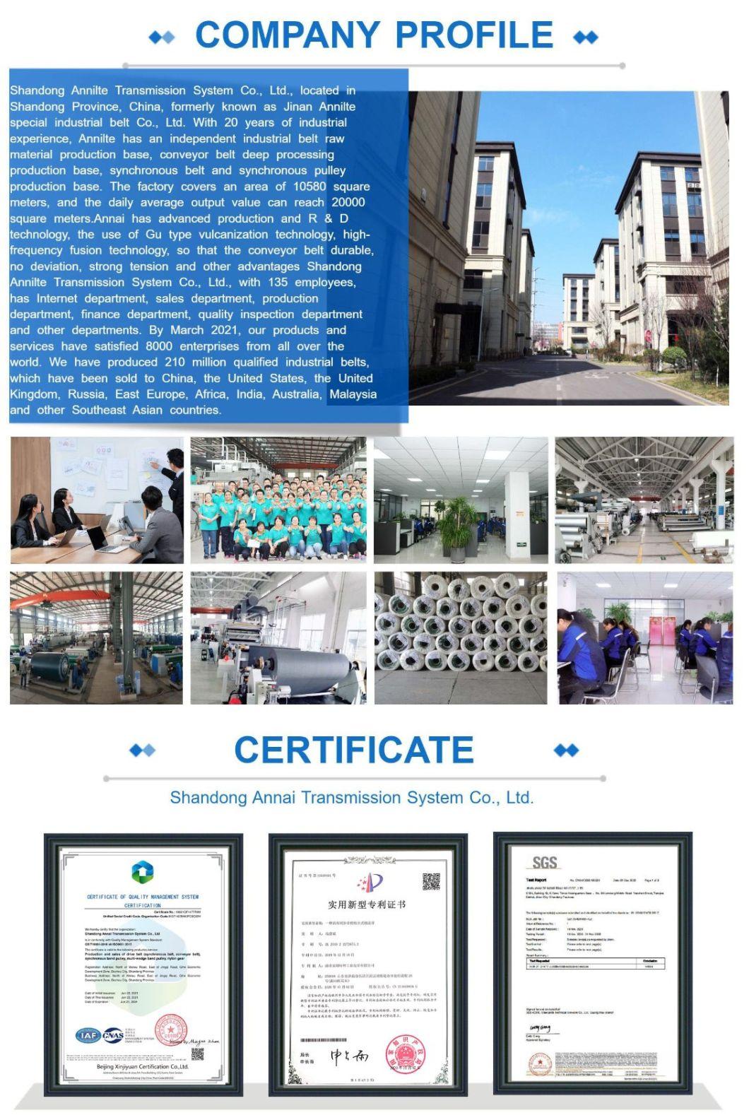 Annilte Factory Customized Processing of White PU Translucent Transparent Conveyor Belt