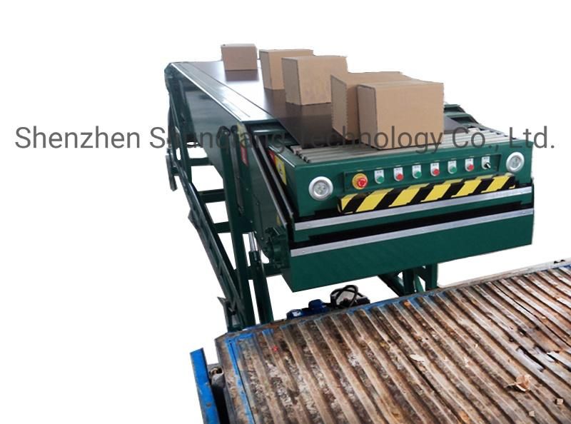 3 Sections Telescopic PVC Belt Conveyor System