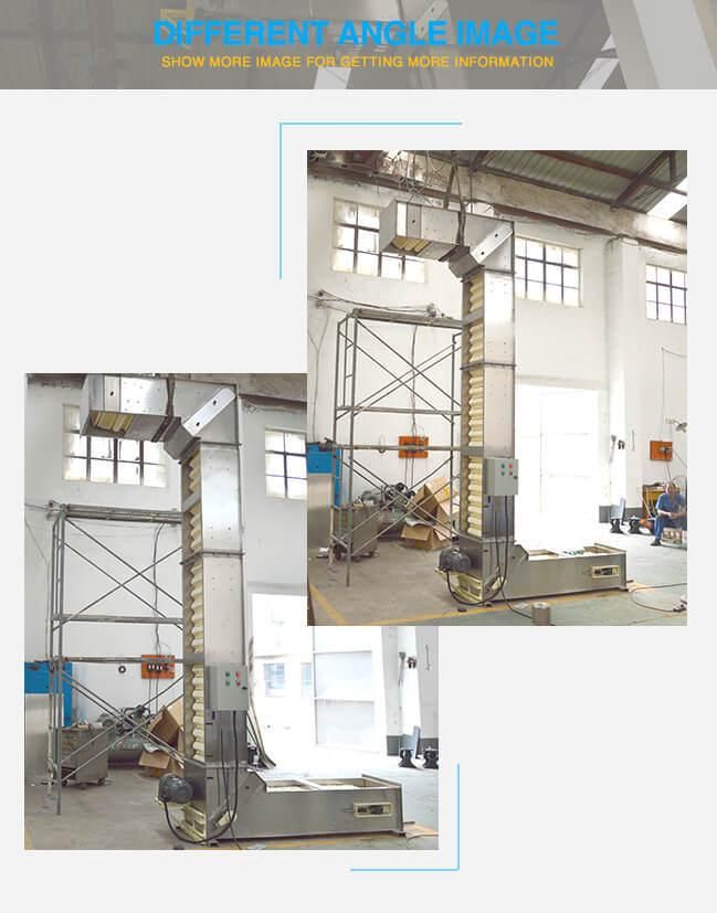 1.5kw Motor Z Feeder Conveyor Elevator for Granule Products
