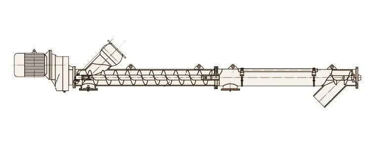 Sawdust Stainless Steel Cement Auger Feeder Flexible Screw Conveyor Price