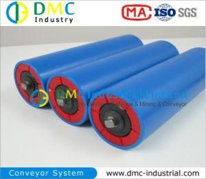 108mm Diameter Conveyor System HDPE Conveyor Idlers Blue Conveyor Rollers