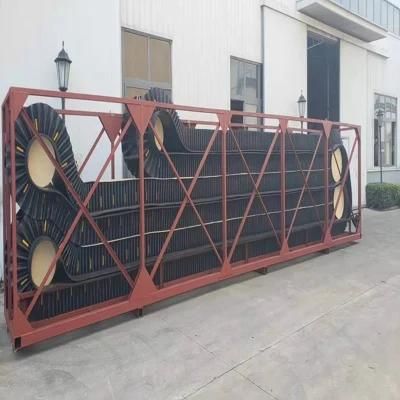 Export of Black Corrugated Sidewall Conveyor Belt From China
