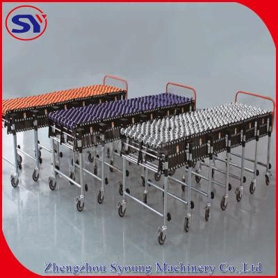 Gravity Flexible Skate Wheel Conveyor with Plastic and Metal Skate Wheels