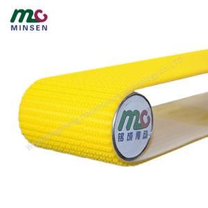 Factory Price Yellow Wave Grass Anti-Skid PVC Coated Rough Top Conveyor Belt for Sale