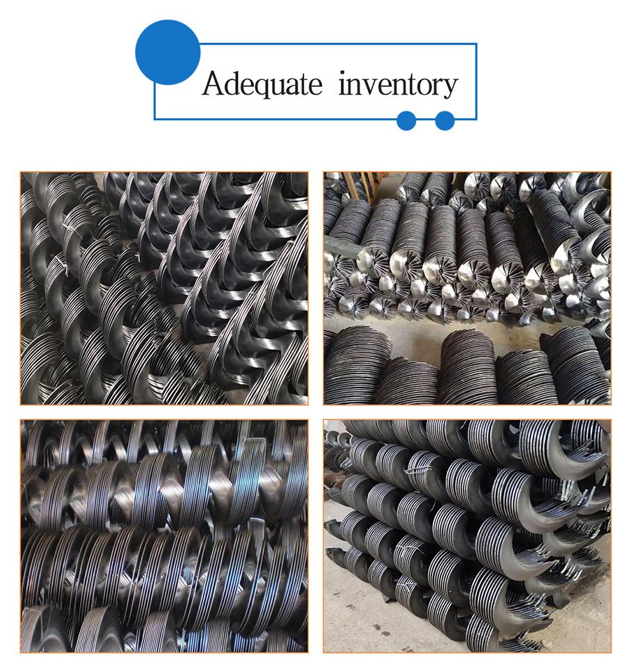Screw Flight Spiral Blade Helical Blade Spiral Ridging Knives for Continuous Screw Conveyor