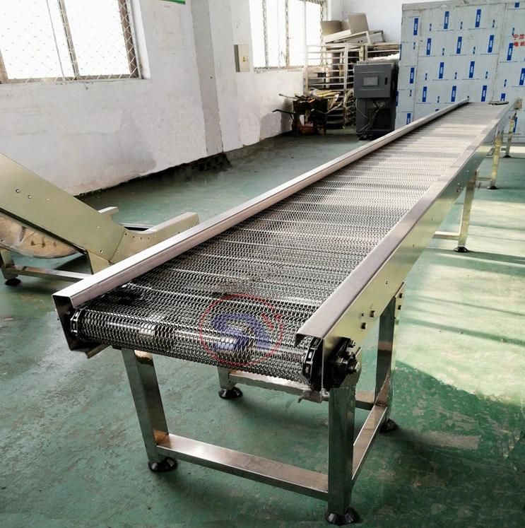 Linear Stainless Steel Wire Net Belt Conveyor for Building Material