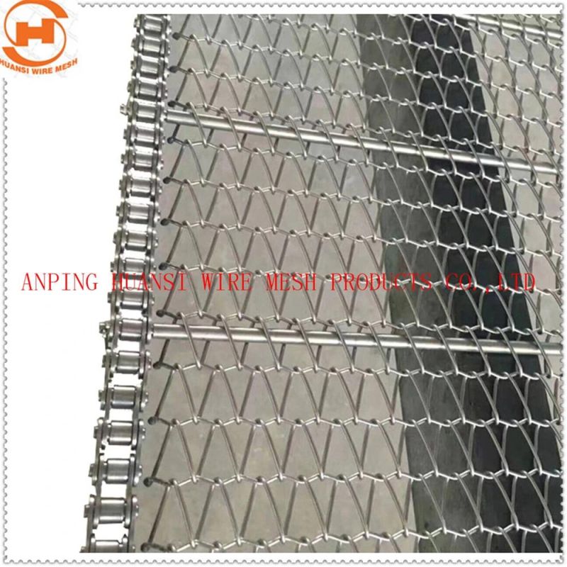 Stainless Steel/Carbon Steel/Chain Roller Metal Wire Mesh Conveyor Belt