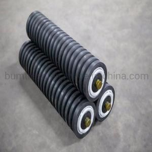 Rubbering Cushion Idler Roller with Flame Retardant and Anti-Static Property