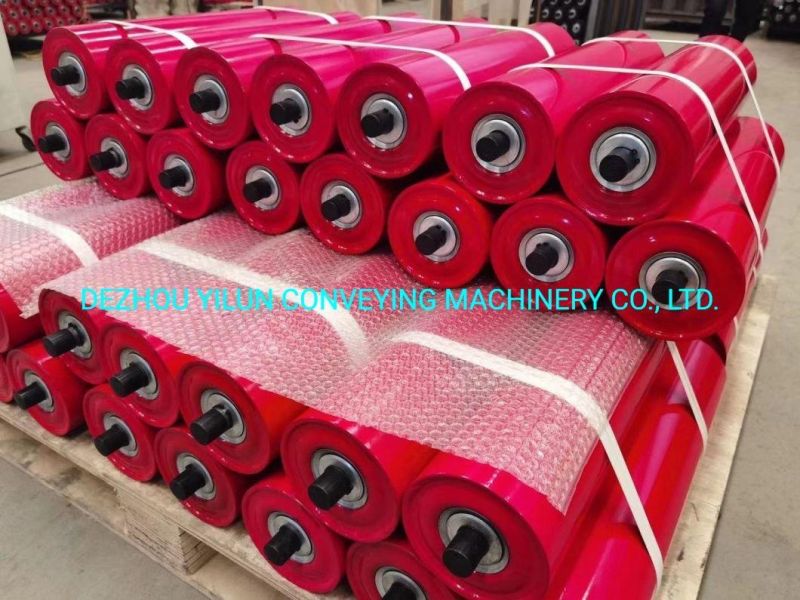 Heavy Duty Steel Belt Conveyor Roller Idler 89mm Idler Roller for Belt Conveyor System