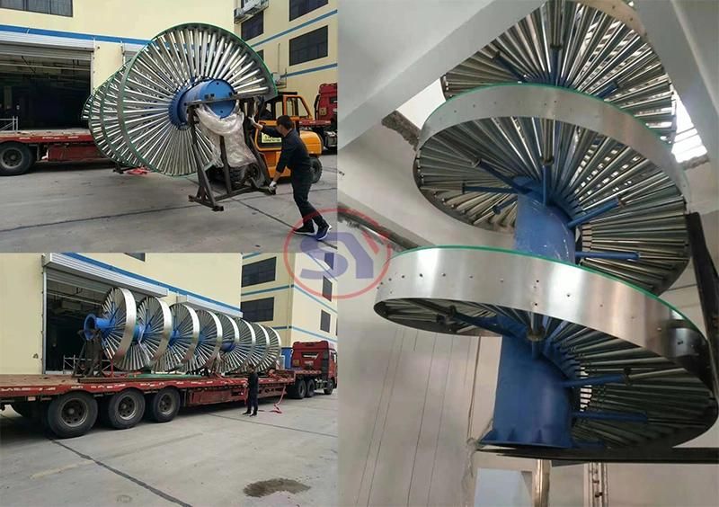 Food Cooling/Drying Type Modular Belt Spiral Conveyor