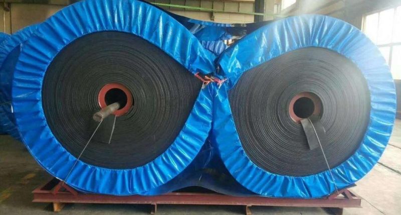 High Temperature Resistant Heat Resistant Anti Fire Laminated Fabric Cord Rubber Conveyor Belt for Cement Industry