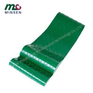 Factory PVC Green Food Grade Herringbone Cleats Bar Inclined Conveyor Belt