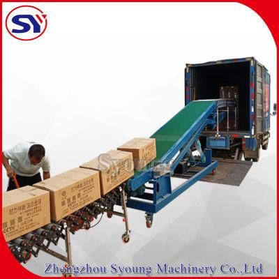 Extending Slope Mobile Conveyor Belt Unloader Truck Unloading Equipment