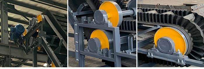 Lime Stone Skirt Rubber Belt Conveyor