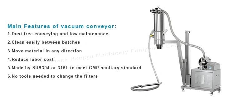 Medicine Powder Vacuum Automatic Feeder Conveyor