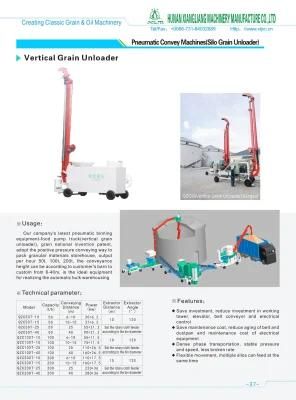 Available 15 Months From Date of Shipment Pneumatic Tube Transport System Port Grain Unloader