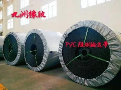 PVC Solid Woven Fire Resistant Conveyor Belt for Industries and Mining