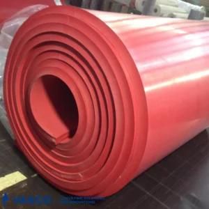 60 Shore a Red Rubber Sheets for Rough Material Handling Application