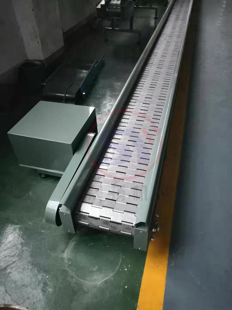 Beverage Bottle Steel Rack Chain Plate Conveyor with Best Price