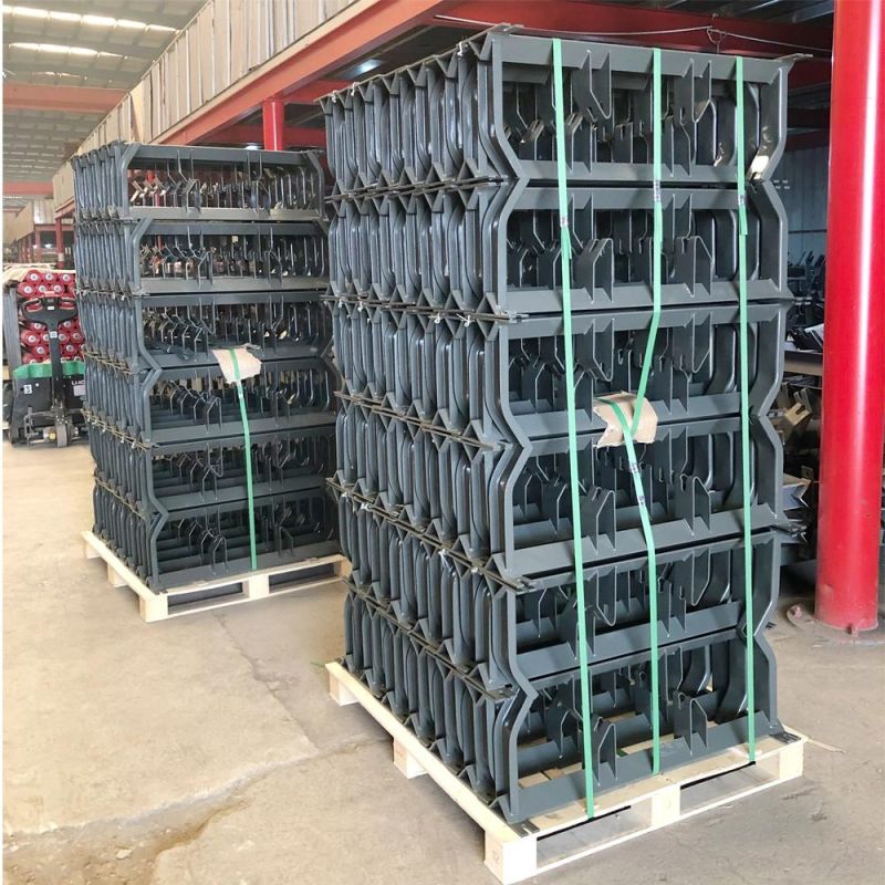 China Manufacturers Belt Conveyor Steel Roller Frame Conveyor Roller Brackets for Sale