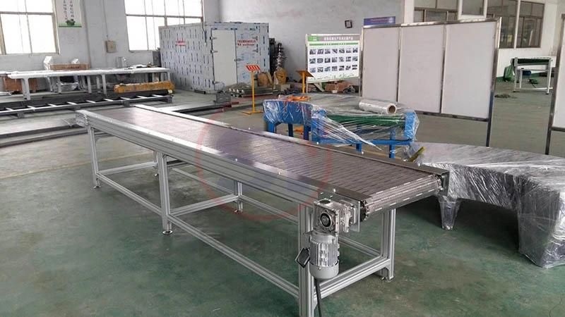 Electric Motor Driven Lifting Chain Plate Conveyor with Best Price